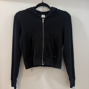 Aritzia TNA Waffle Zip-Up Hoodie